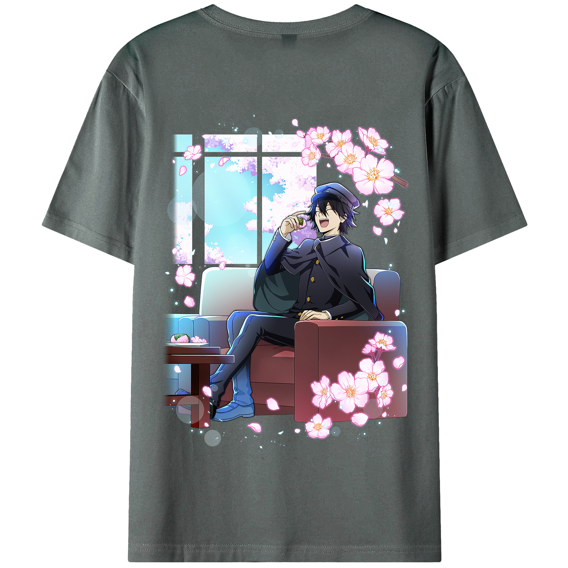 （画像用） 文豪ストレイドッグス Bungo Stray Dogs 綿100％半袖Tシャツ（背面プリント）